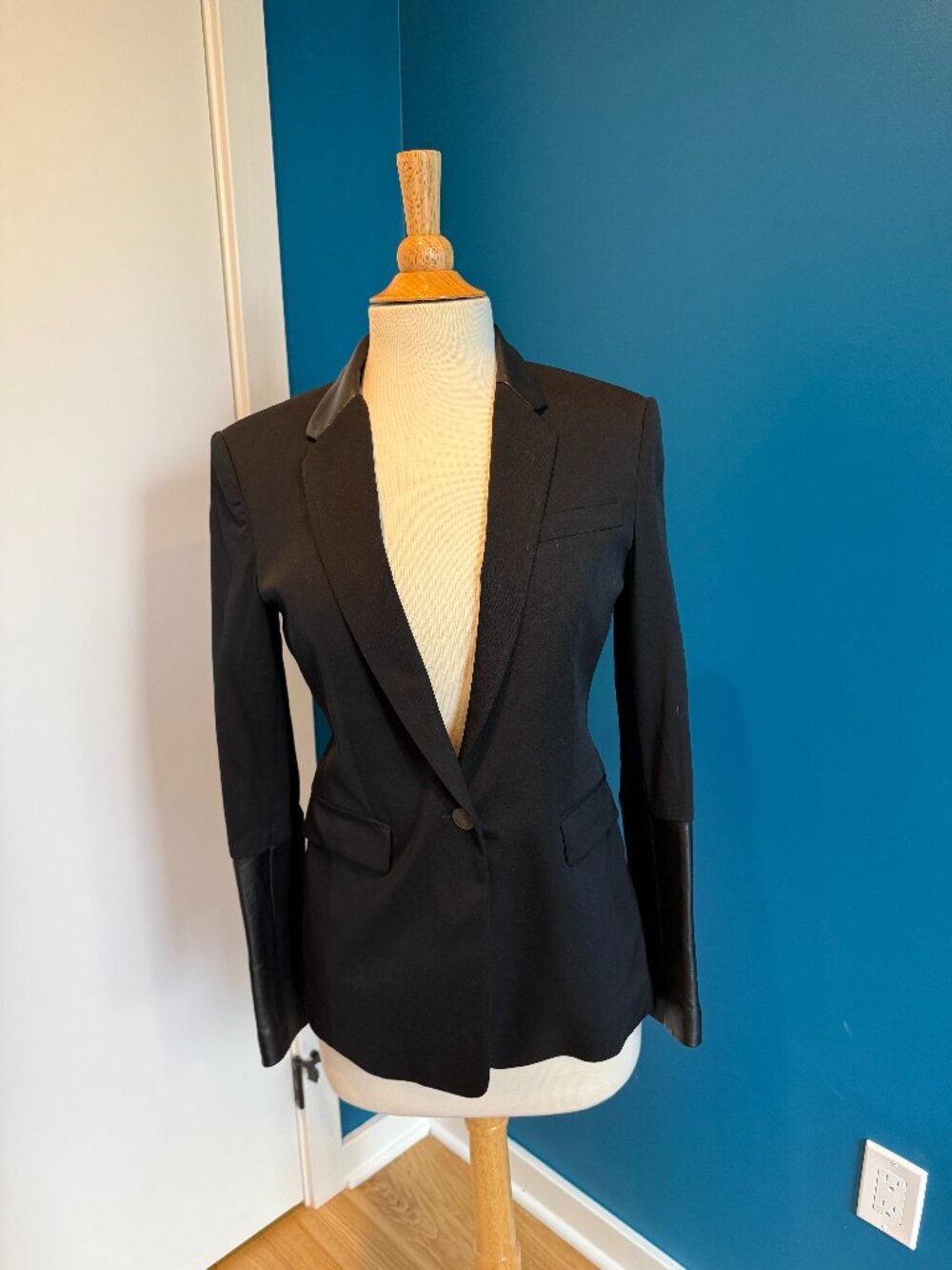 Rag and Bone Blazer with Leather Trim size 2